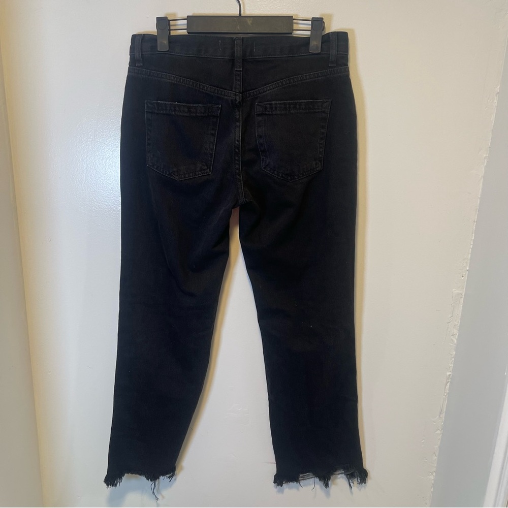 Free People We the Free black distressed jeans women's size 26 - Picture 2 of 4